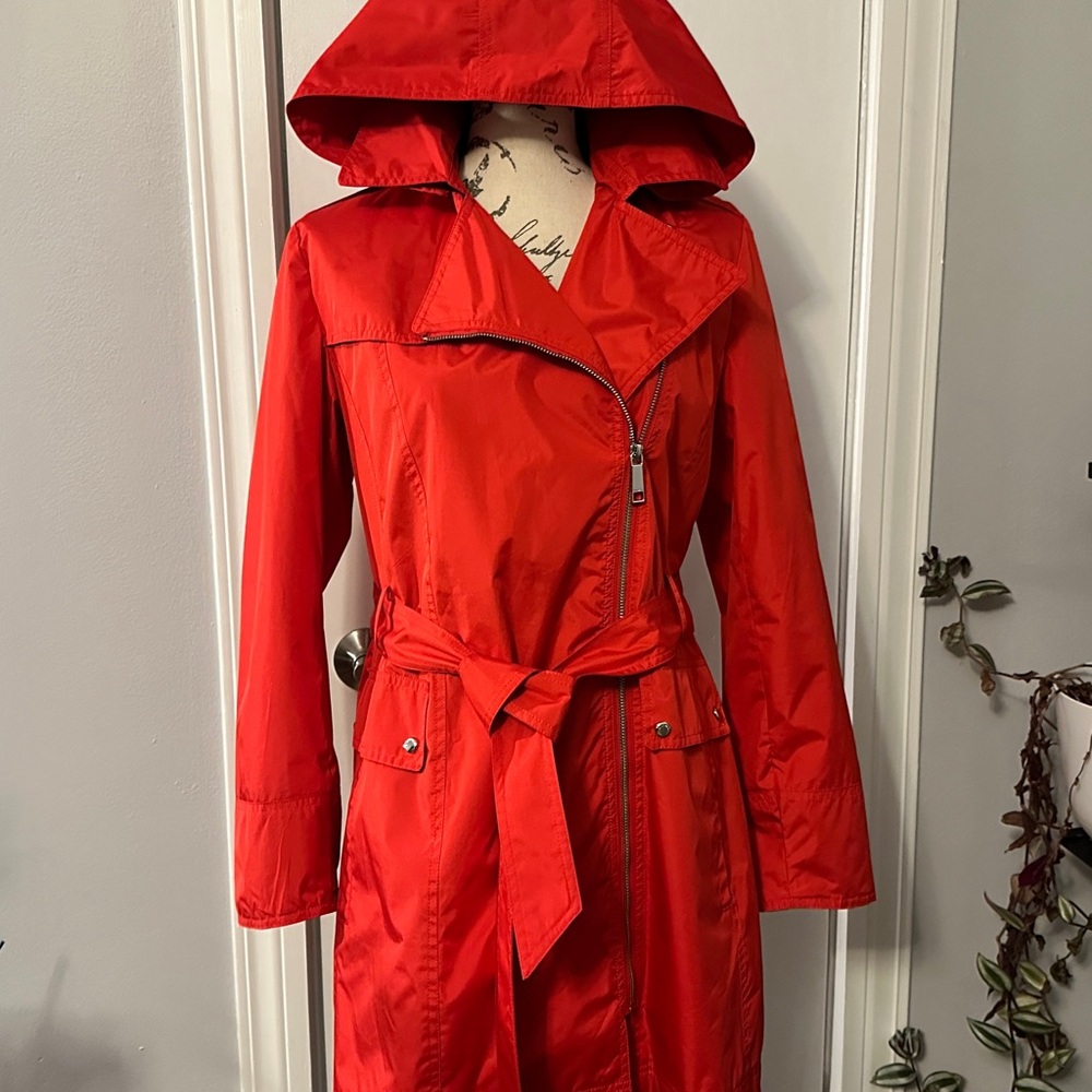 Red Hooded Women's Jacket